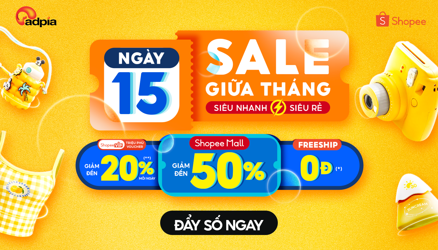 15.4 SHOPEE SALE GIỮA THÁNG (Từ 12 - 15.4)